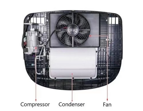 D4000 12V ELEKTRİKLİ PARK TAVAN KLİMASI